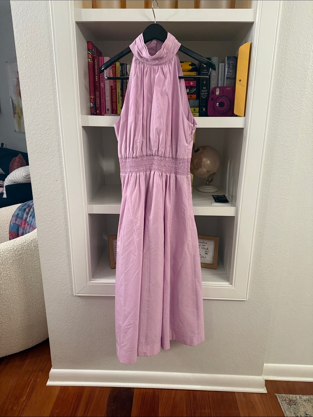 Veronica Beard Lavender Halter Maxi Dress